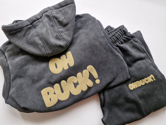 Oh Buck Tracksuit Beige Text
